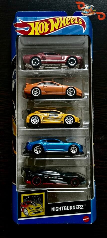 Hot Wheels Night Burnerz Set Of 5
