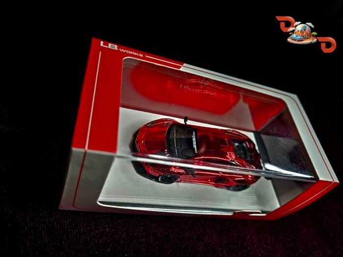 Liberty Walk - 1/64 Lb Lp 700 Aventador Chrome Red Resin [Rare Model Currently Discontinued] - Image 9