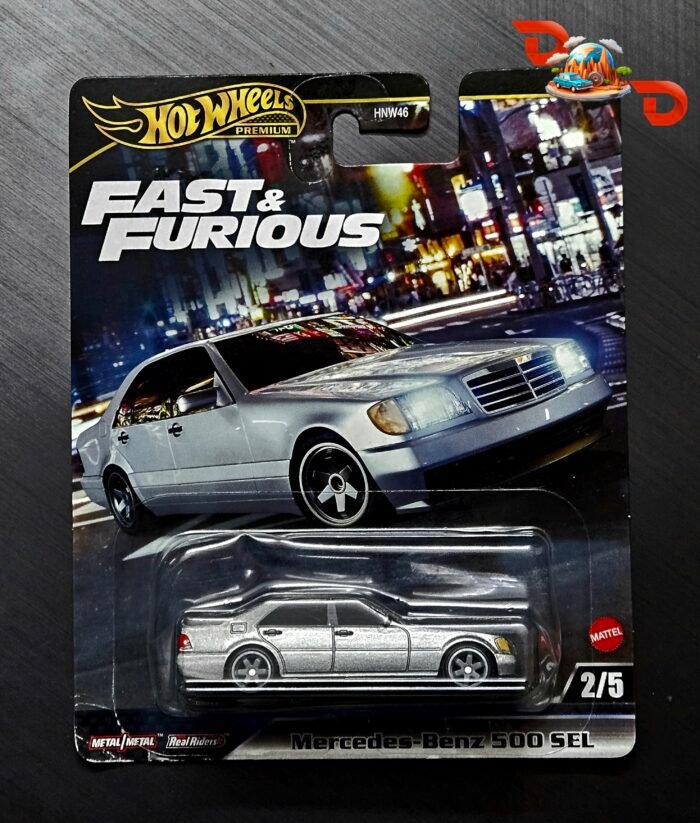 Hot Wheels Premium - Fast and Furious Set of 5 - Toyota Land Cruiser FJ43, Porsche 911 Carrera RS3.8 , Land Rover Defender 90,Mercedes- Benz 500SEL, Custom Acura Integra Sedan GSR - Image 5