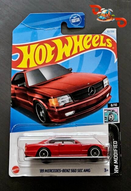 Hot Wheels '89 Mercedes-Benz 560 SEC AMG RED