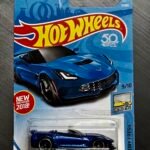 Hot Wheels Corvette C7 Z06 Convertible Blue [Blister Cracked]