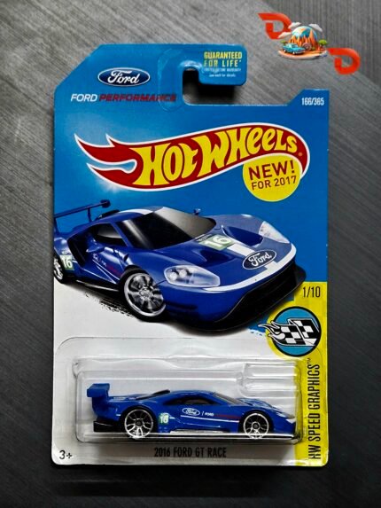 Hot Wheels 2016 Ford GT Race Blue [Blister Cracked]