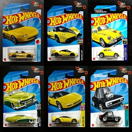 Hot Wheels (CMB 20) - '91 Mazda MX-5 Miata, '90 Acura NSX ,'70 Dodge Charger, Bumblebee , Pagani Zonda R, Hirohata Merc