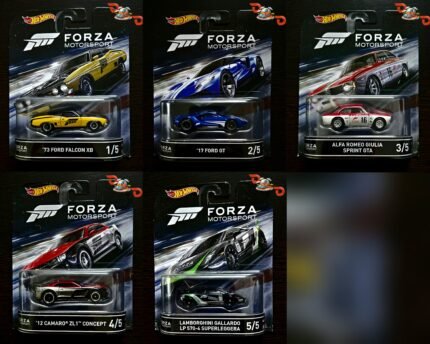 Hot Wheels Forza Retro Entertainment Set Of 5 Vintage Rare Collection