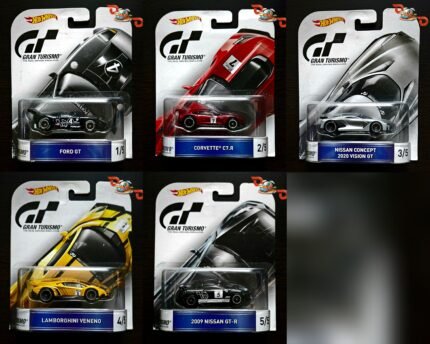 Hot Wheels Gran Turismo Retro Entertainment Set Of 5 Rare Vintage Set
