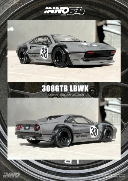 Inno64 Lbwk Ferrari 308 Gtb Grey