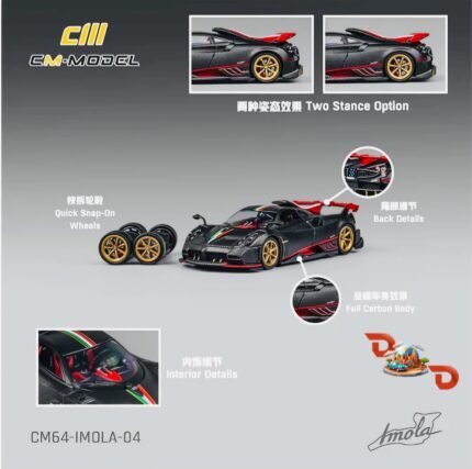 CM Model Pagani Imola Full Dry Carbon Red