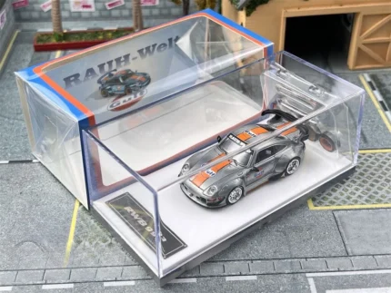 FS 1:64 Silver Gulf RWB 993 GT Racing Sports Model