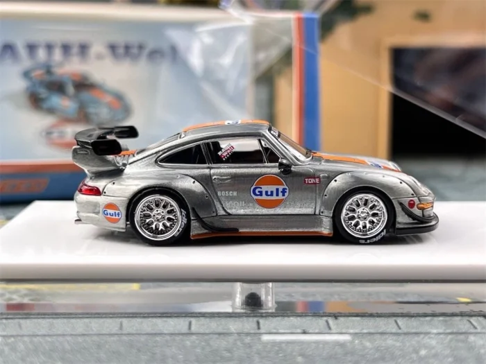 FS 1:64 Silver Gulf RWB 993 GT Racing Sports Model - Image 7