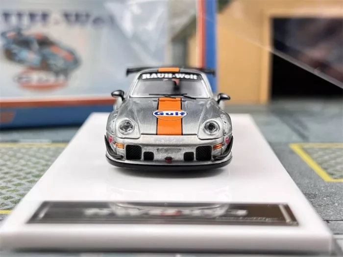 FS 1:64 Silver Gulf RWB 993 GT Racing Sports Model - Image 5