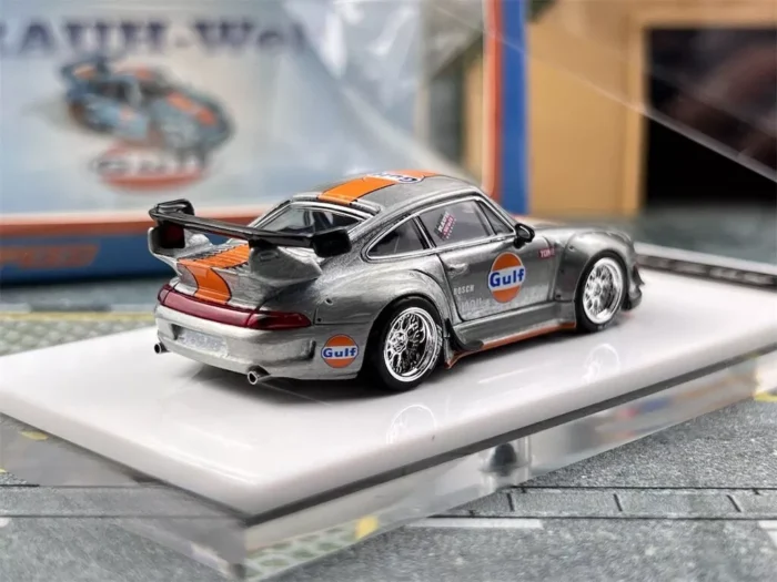 FS 1:64 Silver Gulf RWB 993 GT Racing Sports Model - Image 3