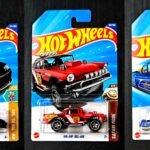 Hot Wheels IMP-CMB22 - Nissan Skyline GTR BCNR33, Big Air Bel Air, Custom 63 Cadillac