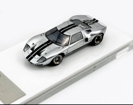MY64 1:64 Silver GT GT40 MK1 Racing Sports Resin Car