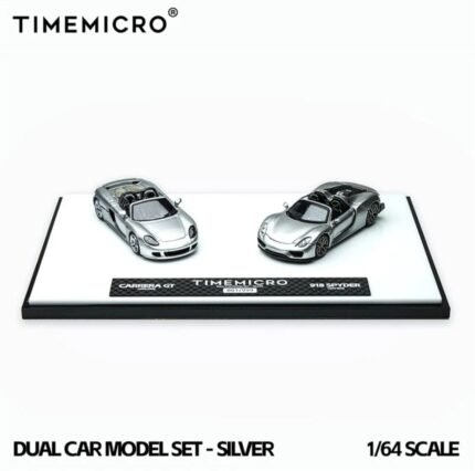 Time Micro 1:64 918 Spyder&CARRERA GT Silver 2 Cars Set