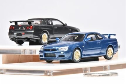 Stance Hunters Nissan Skyline GT-R R34 Blue Carbon