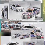 Mortal Nissan Skyline ER34 Blitz Dunlop D1GP Livery 2003 And 2006 Double Car Set