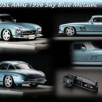 M64X Mercedes 300SL AMG Classic 96 Sky Blue Metallic
