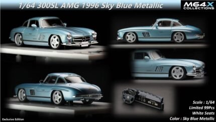 M64X Mercedes 300SL AMG Classic 96 Sky Blue Metallic