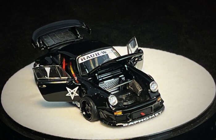PGM 1:64 Porsche RWB930 Baphomet Demon Luxury w/ Turntable - Image 2