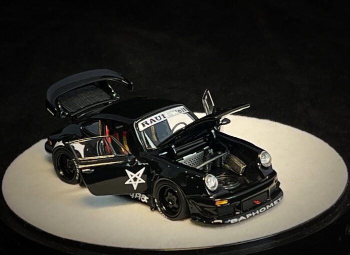 PGM 1:64 Porsche RWB930 Baphomet Demon Luxury w/ Turntable - Image 6