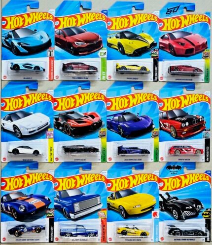 Hot Wheels CMB SP2 - MCLAREN P1, TESLA MODEL S PLAID, PAGANI ZONDA R, LAMBORGHINI REVENTON, 90 ACURA NSX, BUGATTI BOLIDE, 2020 KOENIGSEGG JESKO, BMW M3 WAGON, SHELBY COBRA, CHEVY SILVERADO, 91 MADA MX5, BATMAN & ROBIN BATMOBILE