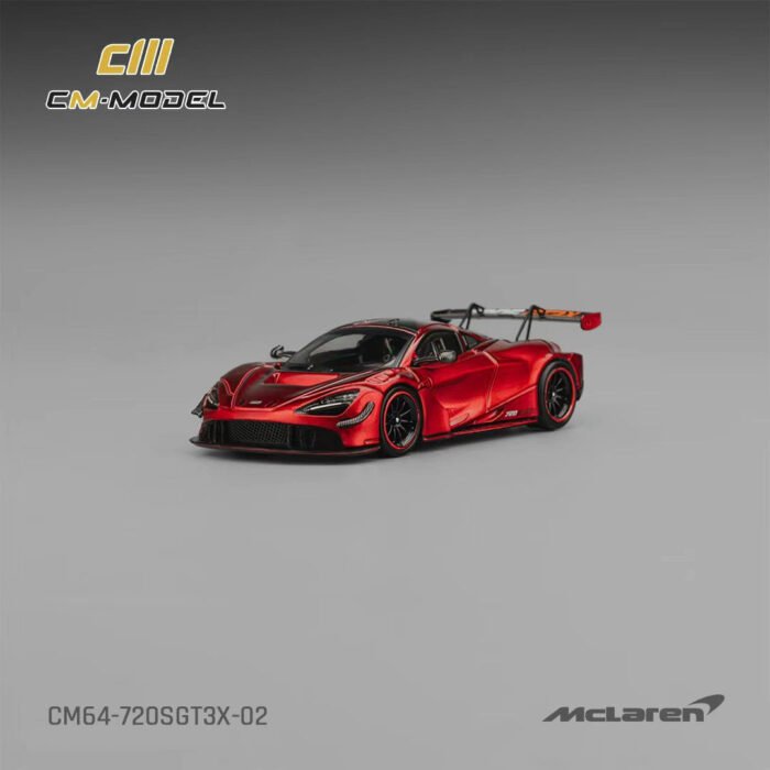 CM Model 1:64 Mclaren 720SGT3X Metallic red CM64-720SGT3X-02 - Image 2