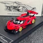 Peako Model  1/64 Scale Apollo IE Red with Gold Wheel Limited 1000 pcs