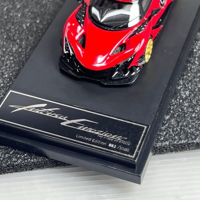 Peako Model  1/64 Scale Apollo IE Red with Gold Wheel Limited 1000 pcs - Image 2