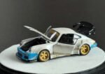PGM 1/64th Porsche RWB 930 “Need For Speed” Edition Luxury Version in Matt Pearl White/Blue