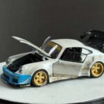 PGM 1/64th Porsche RWB 930 “Need For Speed” Edition Luxury Version in Matt Pearl White/Blue