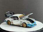 PGM 1/64th Porsche RWB 930 “Need For Speed” Edition Luxury Version in Matt Pearl White/Blue - Image 2