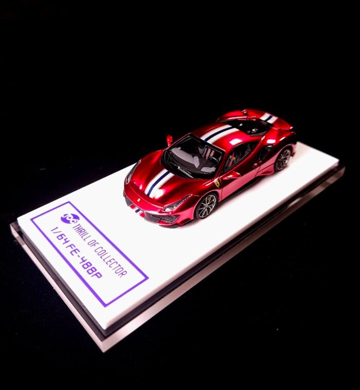 Fuelme Models Thrill Of Collector 1:64 Ferrari 488 PISTA Rosso Coburn - Image 2