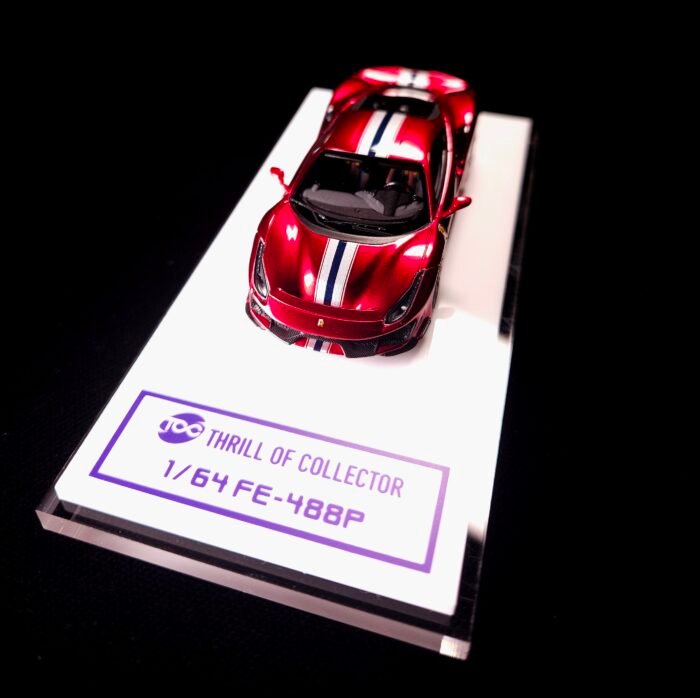 Fuelme Models Thrill Of Collector 1:64 Ferrari 488 PISTA Rosso Coburn - Image 13