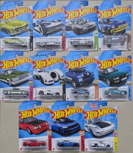 SP11 Cmb 5 - Ford Mustang Dark House, 84 Mustang SV0, 96 Porsche Carrera, Land Rover Series II, Batmobile, 87 Audi Quattro (Fixed Set, No Change)