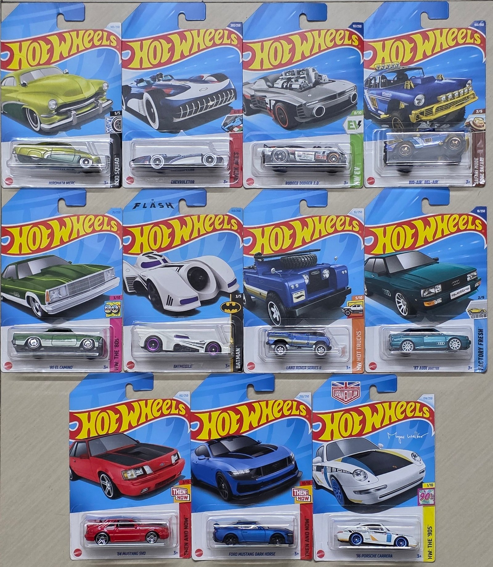 20260927_170612 SP11 Cmb 5 - Ford Mustang Dark House, 84 Mustang SV0, 96 Porsche Carrera, Land Rover Series II, Batmobile, 87 Audi Quattro (Fixed Set, No Change) - Image 1