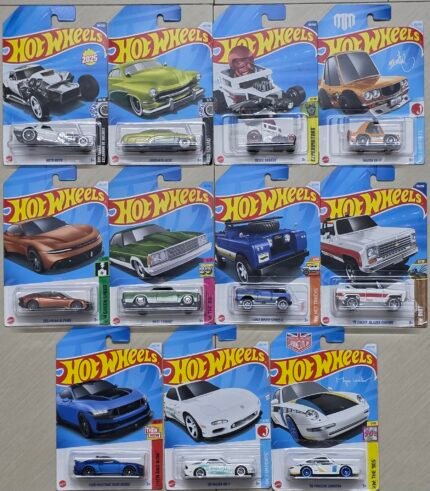 SP11 Cmb 6 - Ford Mustang Dark House, 95 Mazda RX-7, 96 Porsche Carrera, Land Rover Series II, 80 EL Camino, Mazda RX-3 (Fixed Set, No Change)