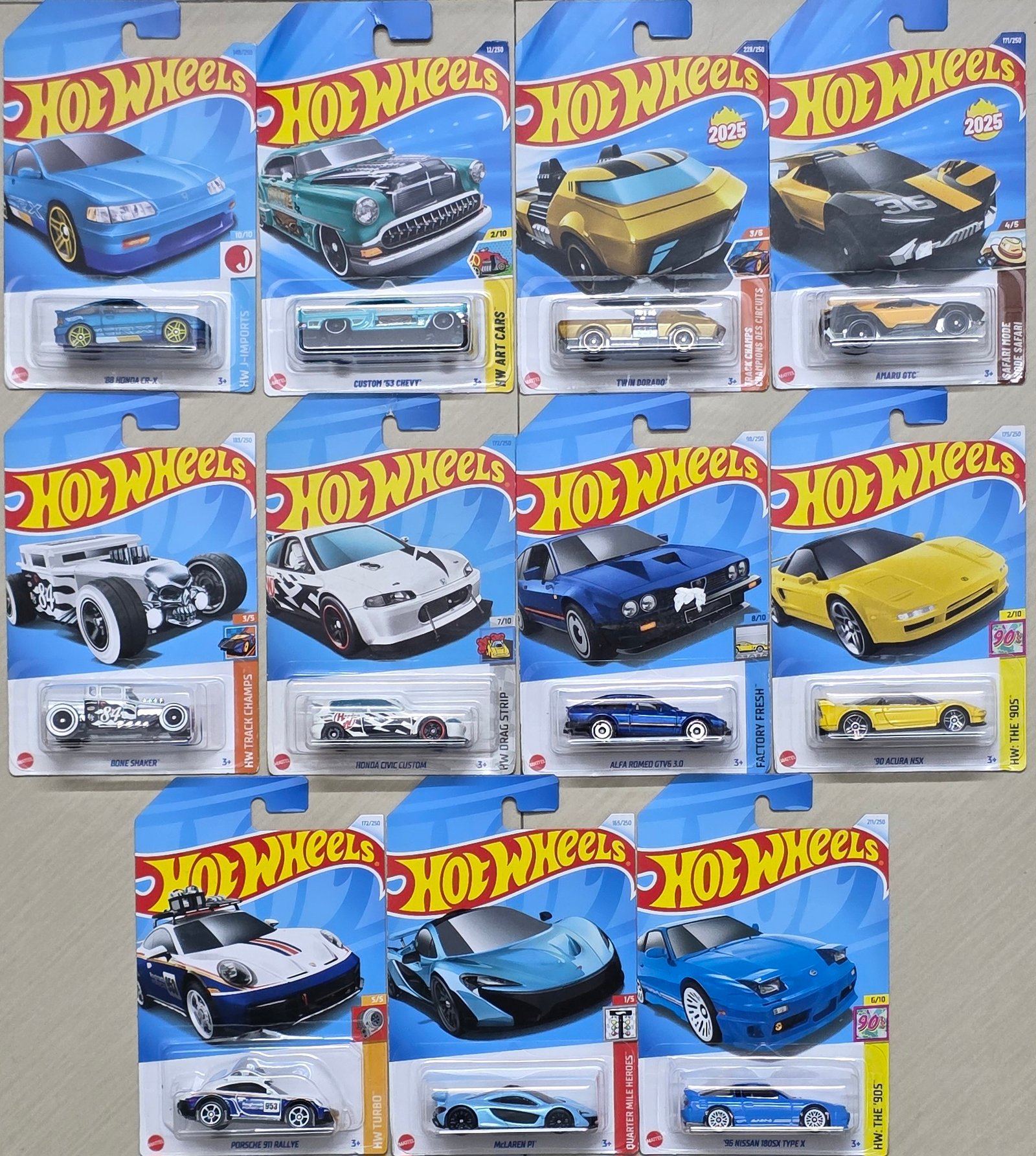 20260927_171735 SP11 Cmb 8 - 96 Nissan 180 SX Type X, Mclaren P1, 90 Acura NSX, Porsche 911 Rallye, 88 Honda CR-X, Honda Civic Custom (Fixed Set, No Change) - Image 1