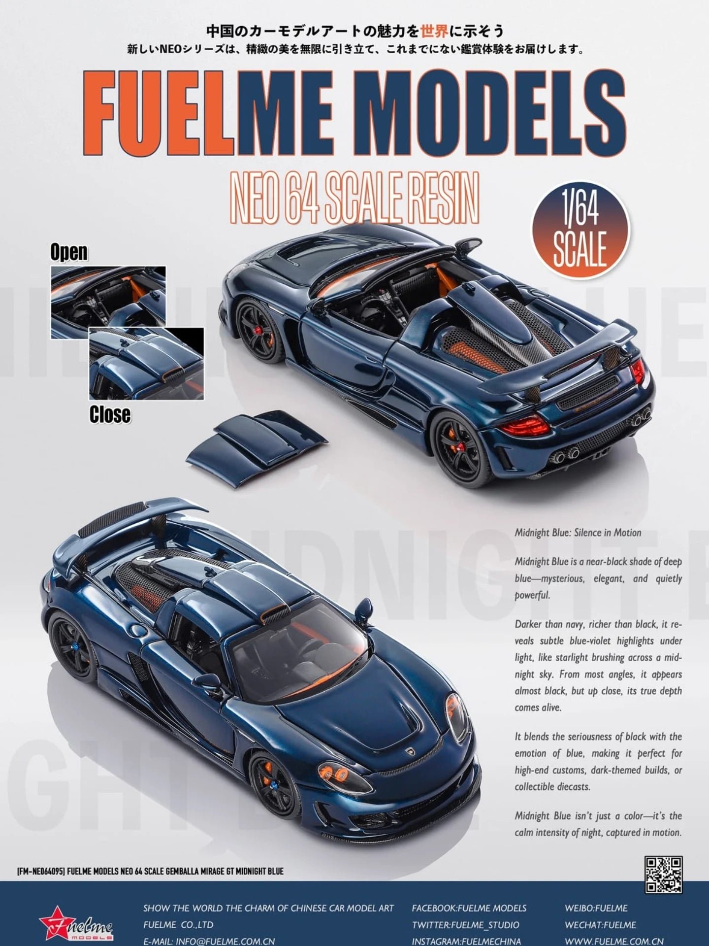 626529846_18008368481838058_4727477647041943324_n FuelMe 1:64 Gemballa Mirage GT Midnight Blue - Image 1