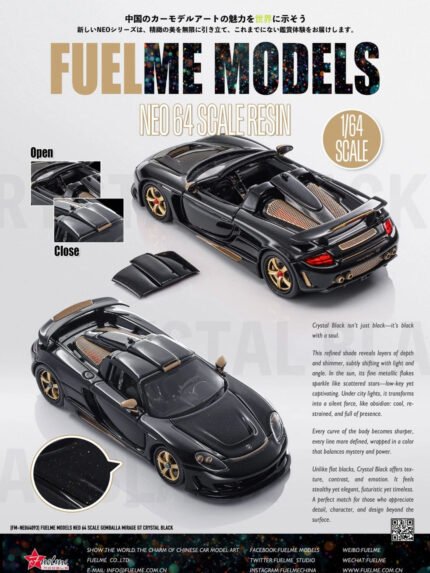 FuelMe 1:64 Gemballa Mirage GT Crystal Black