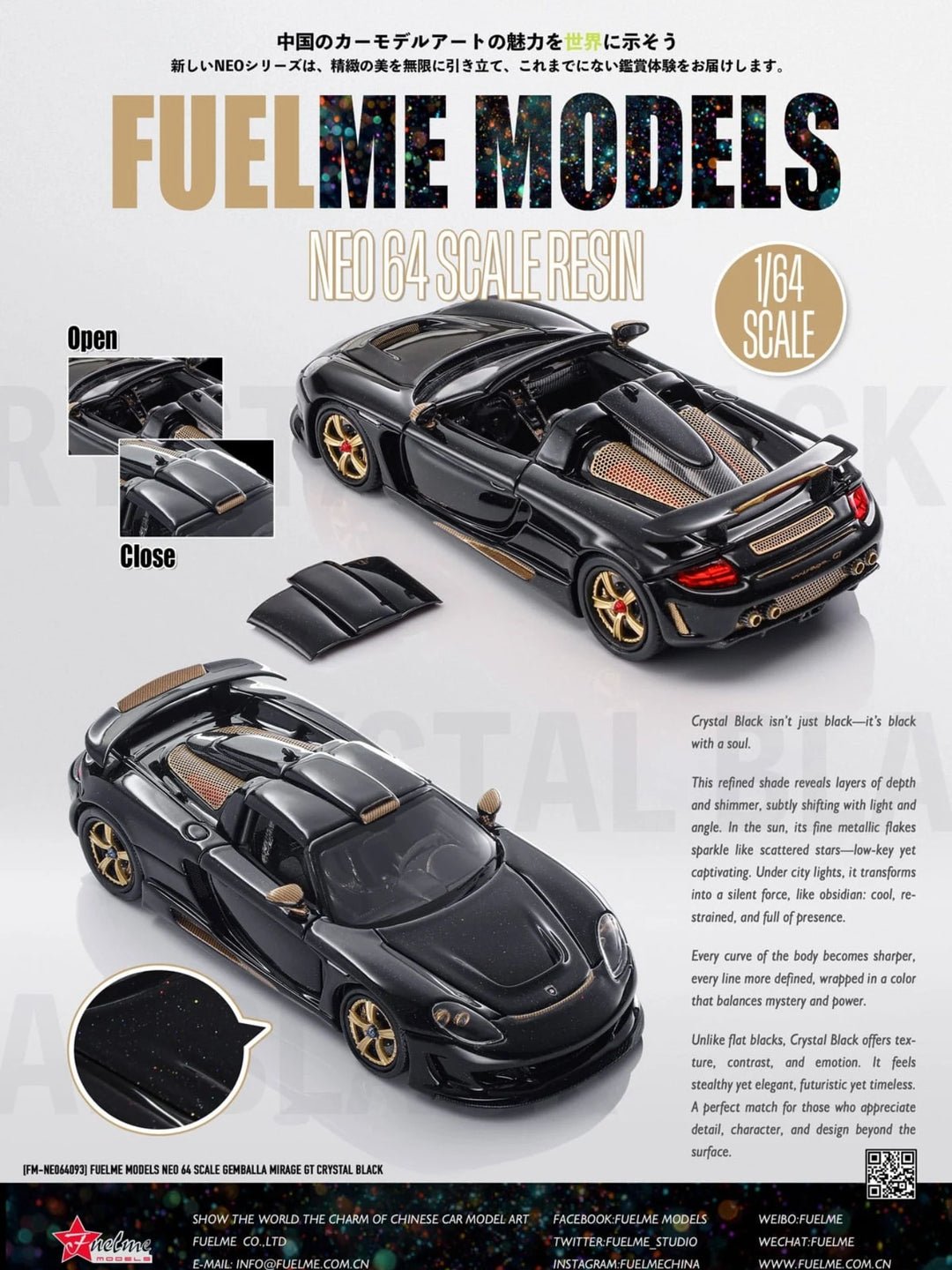 627155439_18008368451838058_8857344251065544783_n FuelMe 1:64 Gemballa Mirage GT Crystal Black - Image 1