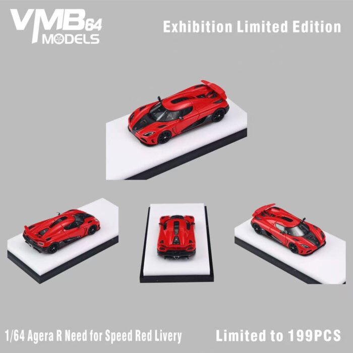 VMB 1:64 Exhibition Limited Edition Speed Red Livery Koenigsegg Agera R - Image 10