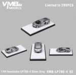 VMB 1:64 Lamborghini Aventador LP700-4 Silver Gray - Image 2