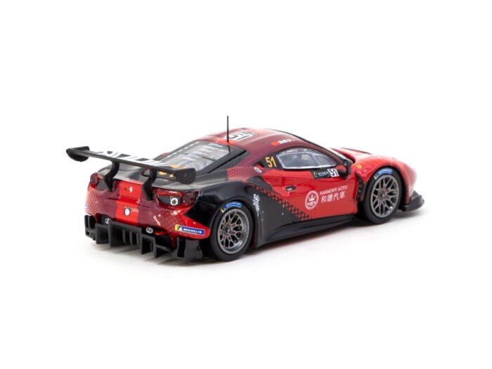 1/64 Ferrari 488 GT3 Macau GT Cup 2022 Harmony Racing #51 - Tarmac Works X iXO Models HOBBY64 - Image 4