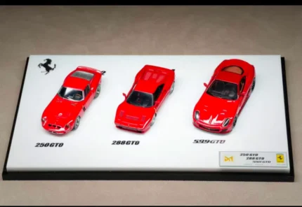 DMY 1:64 Ferrari 250GTO prancing horse 288GTO 599GTO set resin 3 car set