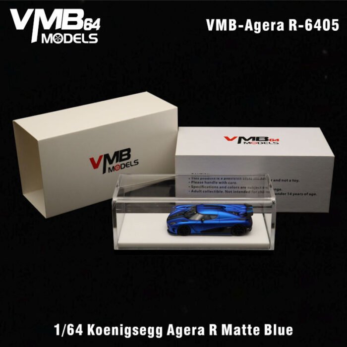 VMB 1:64 Koenigssegg Agera R Matte Imperial Blue - Image 2
