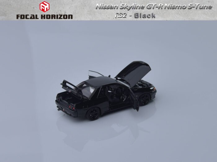 Focal Horizon 1:64 Nissan Skyline GTR R32 Nismo S Tune 3rd Generation Black Diecast Model Car - Image 5