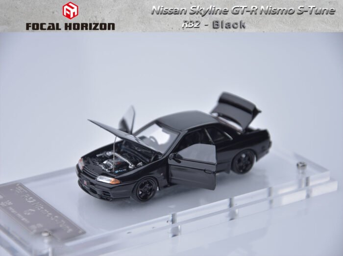 Focal Horizon 1:64 Nissan Skyline GTR R32 Nismo S Tune 3rd Generation Black Diecast Model Car - Image 3