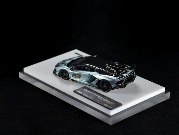 Tardis 1:64 Aventador SV63 Azzurro Thetys Met - Image 5