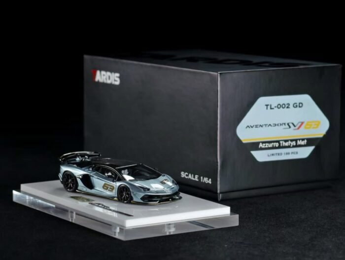 Tardis 1:64 Aventador SV63 Azzurro Thetys Met - Image 3