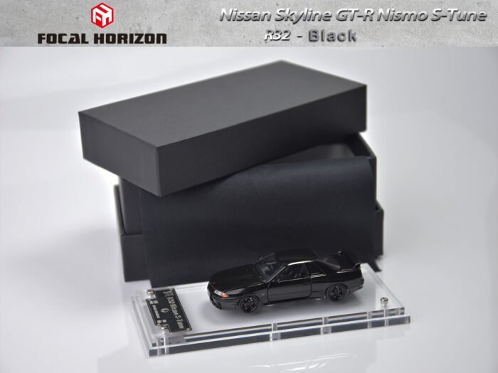 Focal Horizon 1:64 Nissan Skyline GTR R32 Nismo S Tune 3rd Generation Black Diecast Model Car - Image 2